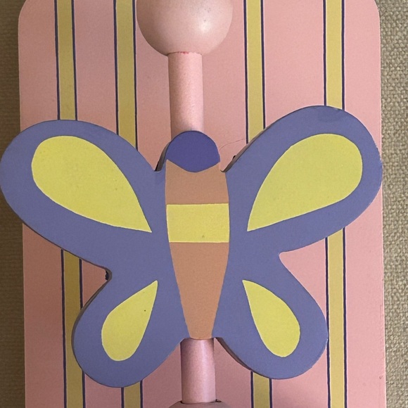 Charming Pink, Purple & Yellow Butterfly Bookend - Picture 4 of 6